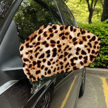 Cheetah Print Car Side Mirror Covers