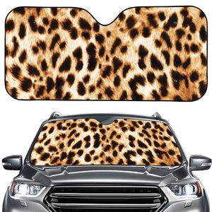 Cheetah Print Car Windshield Sun Shade