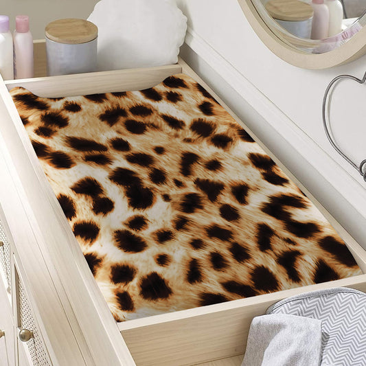 Cheetah Print Changing Pad Cover