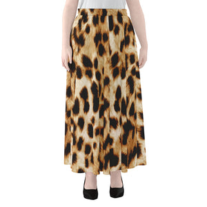 Cheetah Print Chiffon Maxi Skirt