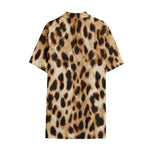 Cheetah Print Cotton Hawaiian Shirt