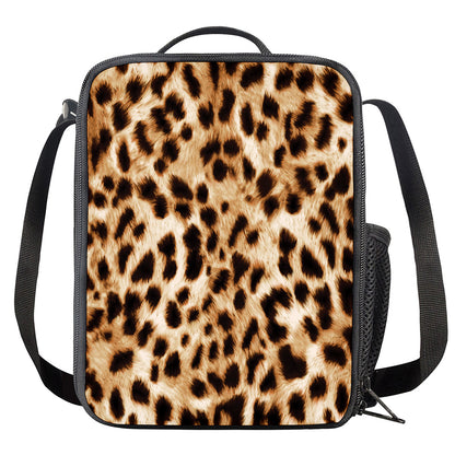 Cheetah Print Crossbody Lunch Bag