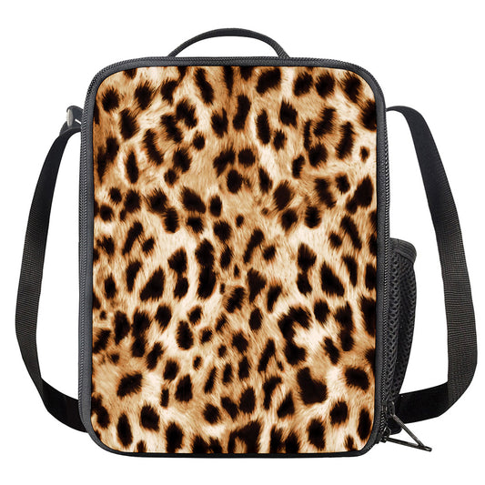Cheetah Print Crossbody Lunch Bag