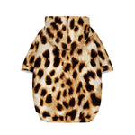 Cheetah Print Dog Zip Up Hoodie
