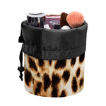 Cheetah Print Drawstring Makeup Bag