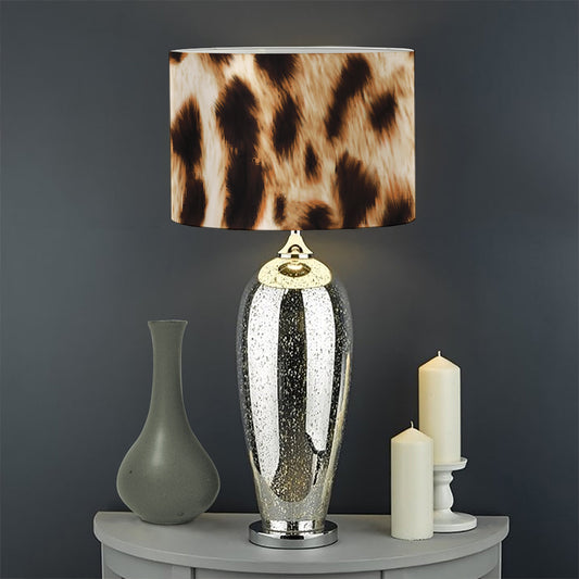 Cheetah Print Drum Lamp Shade