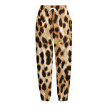 Cheetah Print Fleece Lined Knit Pants