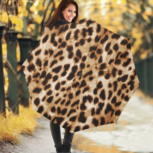 Cheetah Print Foldable Umbrella
