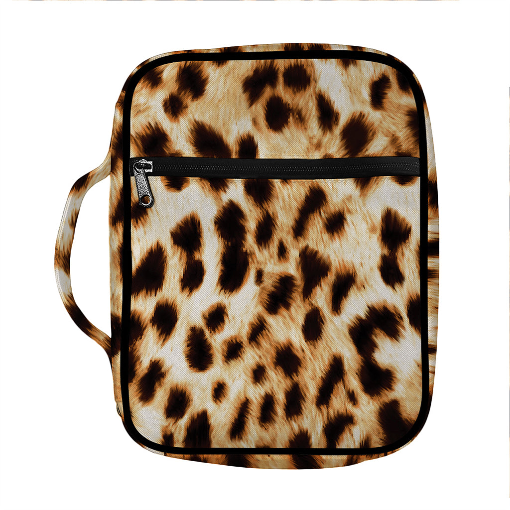 Cheetah Print Front Pocket Bible Bag