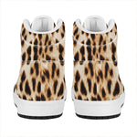 Cheetah Print High Top Leather Sneakers