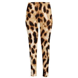 Cheetah Print High-Waisted Pocket Leggings