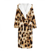 Cheetah Print Hooded Bathrobe