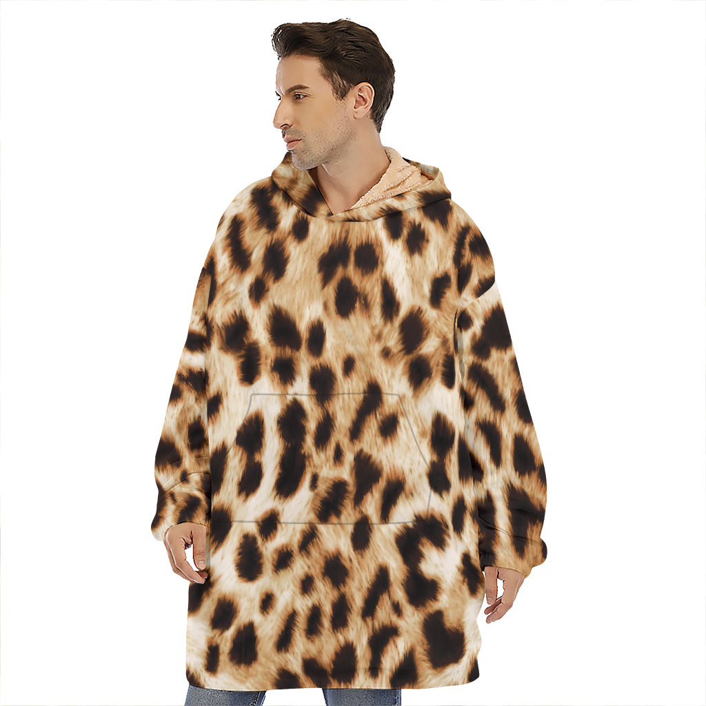 Cheetah Print Hoodie Blanket