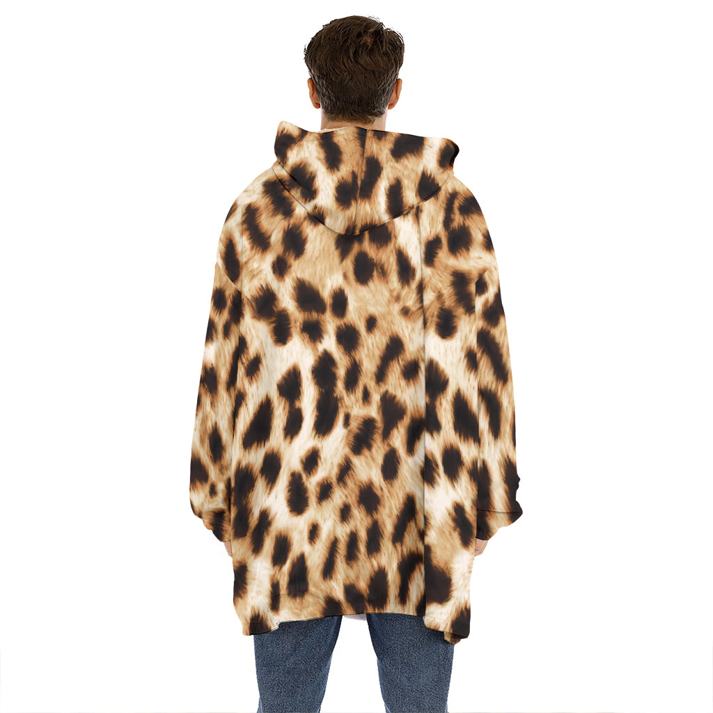 Cheetah Print Hoodie Blanket