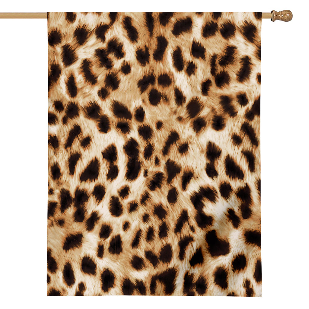 Cheetah Print House Flag