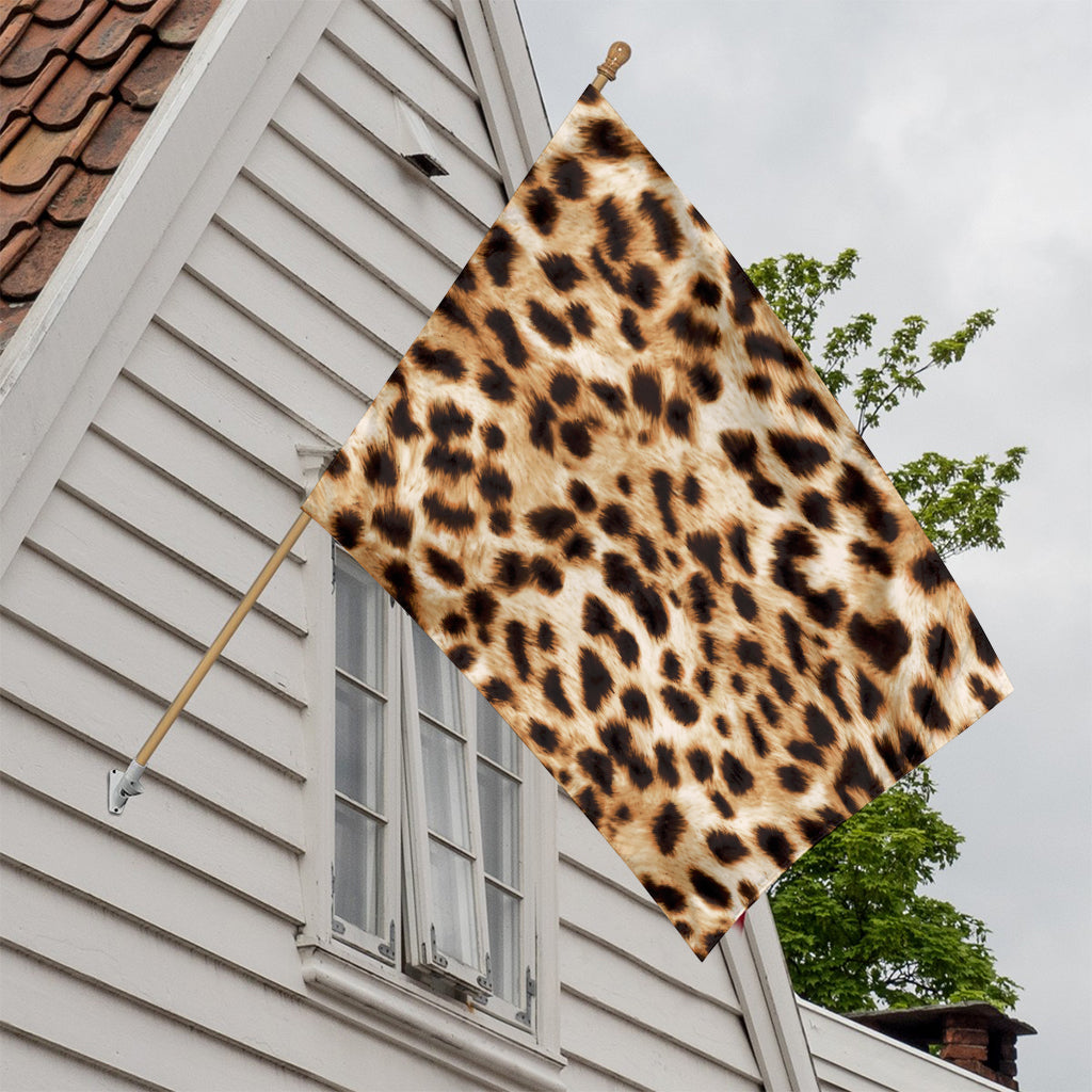 Cheetah Print House Flag