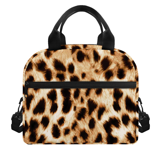 Cheetah Print Insulated Lunch Bag