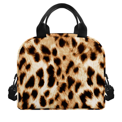 Cheetah Print Insulated Lunch Bag