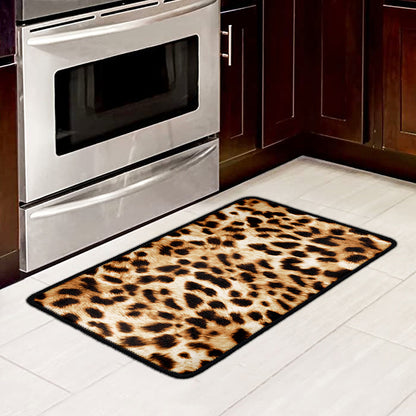 Cheetah Print Kitchen Mat
