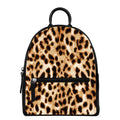 Cheetah Print Leather Backpack