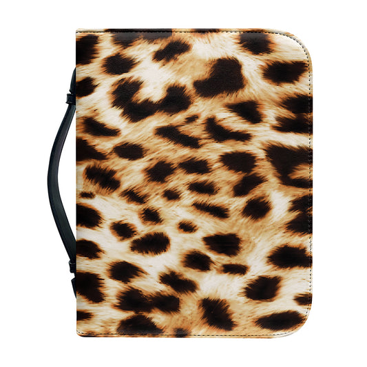 Cheetah Print Leather Bible Cover