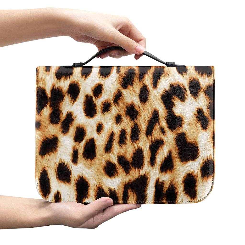 Cheetah Print Leather Bible Cover