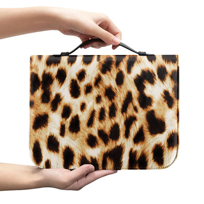 Cheetah Print Leather Bible Cover