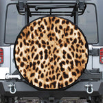 Cheetah Print Leather Spare Tire Cover