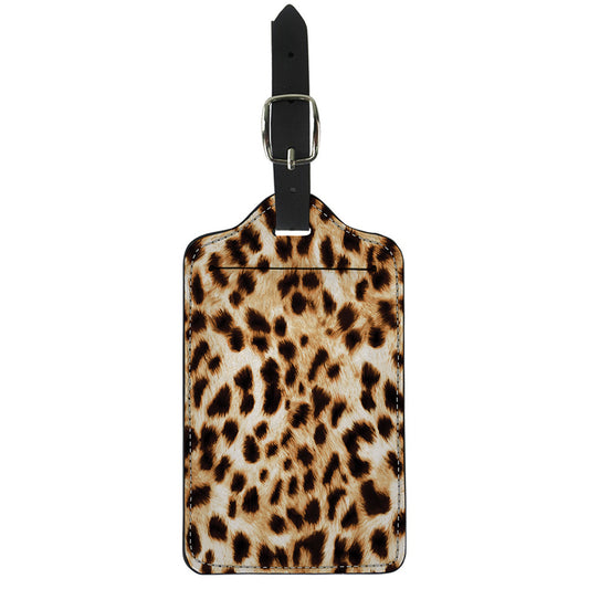 Cheetah Print Luggage Tag