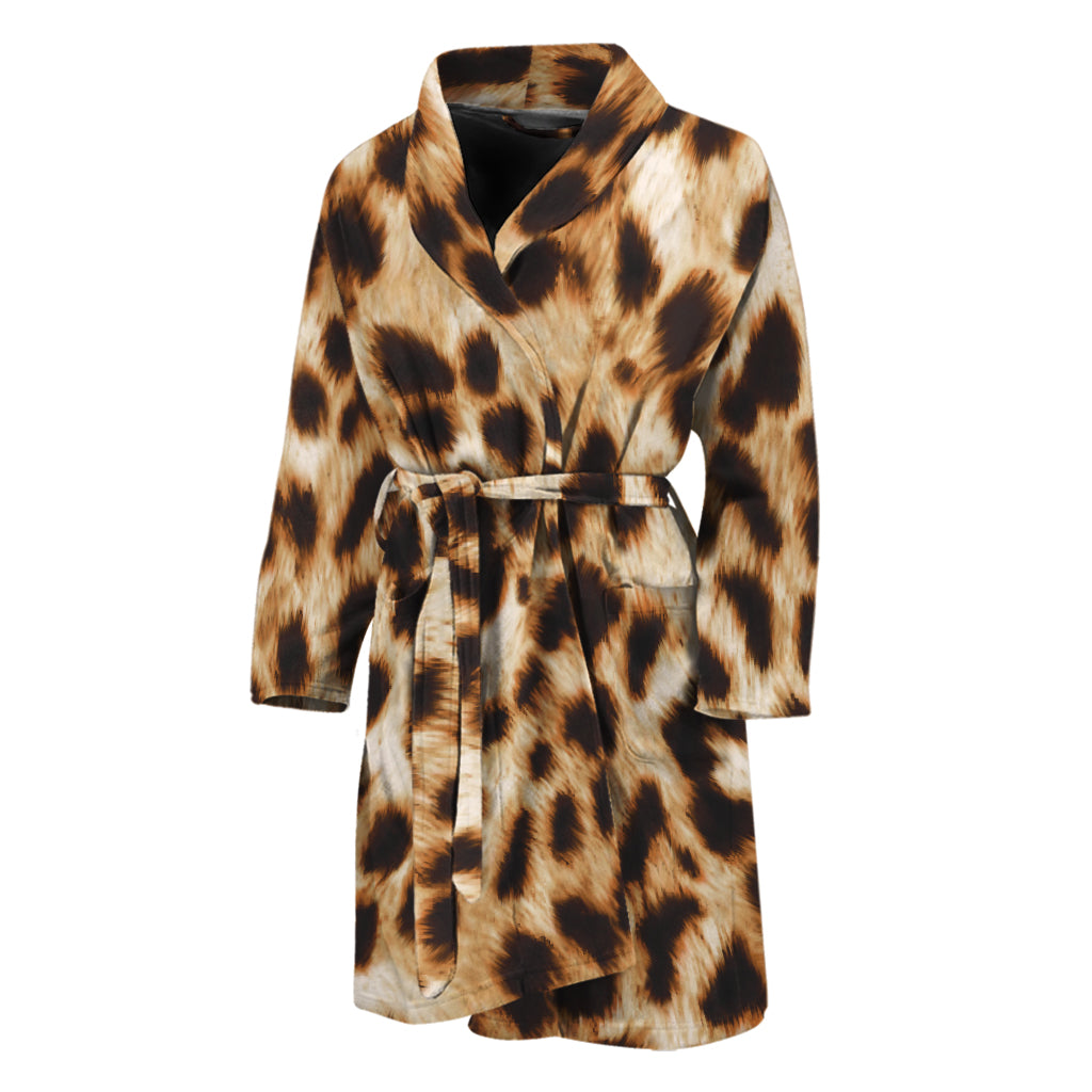 Cheetah Print Men's Bathrobe