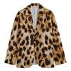 Cheetah Print Men's Blazer