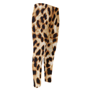 Cheetah Print Men's Compression Pants