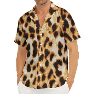 Cheetah Print Men's Deep V-Neck Shirt