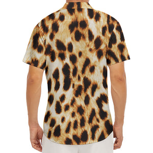 Cheetah Print Men's Deep V-Neck Shirt