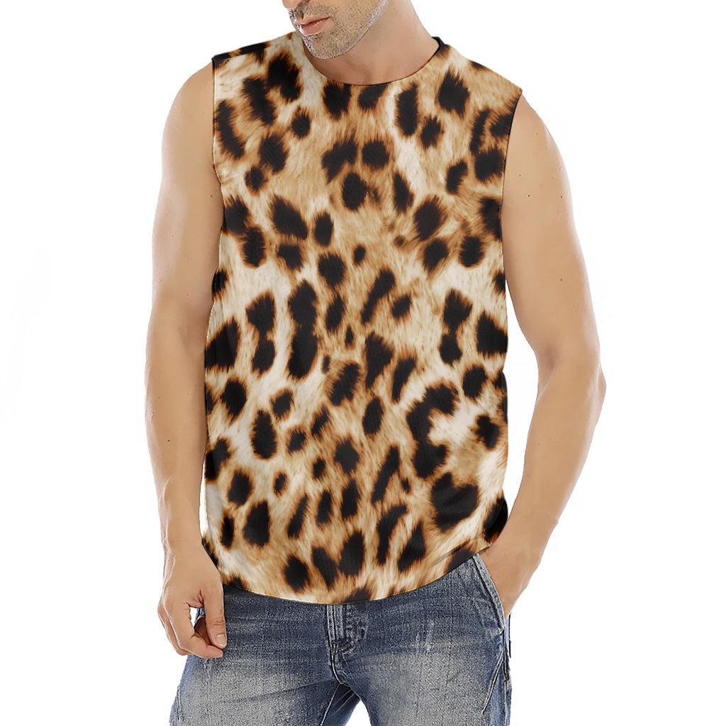 Cheetah Print Men's Fitness Tank Top