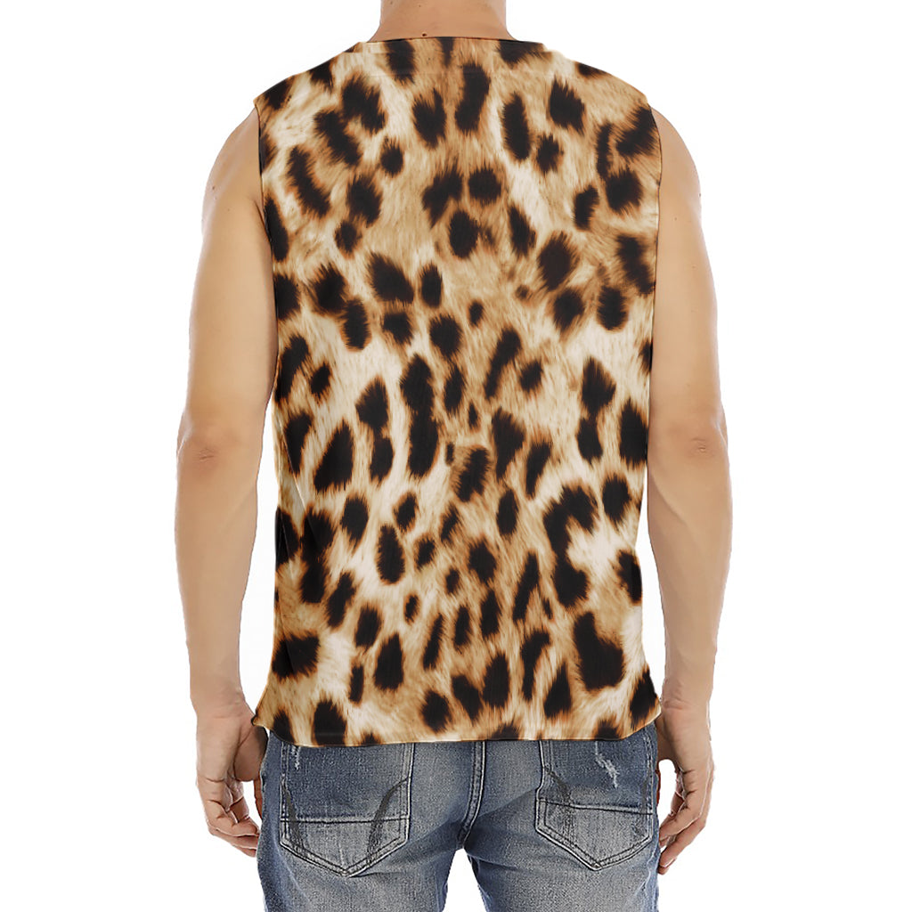 Cheetah Print Men's Fitness Tank Top