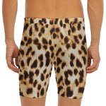 Cheetah Print Men's Long Boxer Briefs