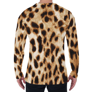 Cheetah Print Men's Long Sleeve T-Shirt