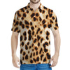 Cheetah Print Men's Polo Shirt