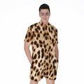 Cheetah Print Men's Romper