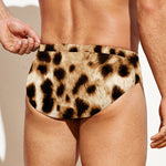 Cheetah Print Men's Swim Briefs