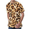 Cheetah Print Men's Velvet T-Shirt