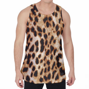 Cheetah Print Men's Velvet Tank Top