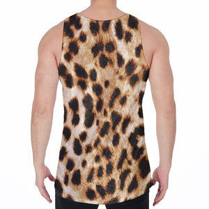 Cheetah Print Men's Velvet Tank Top