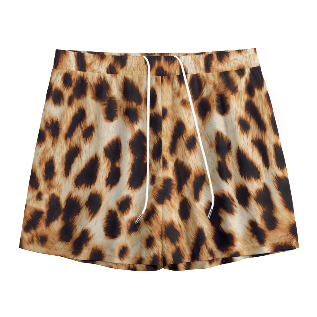 Cheetah Print Mesh Shorts