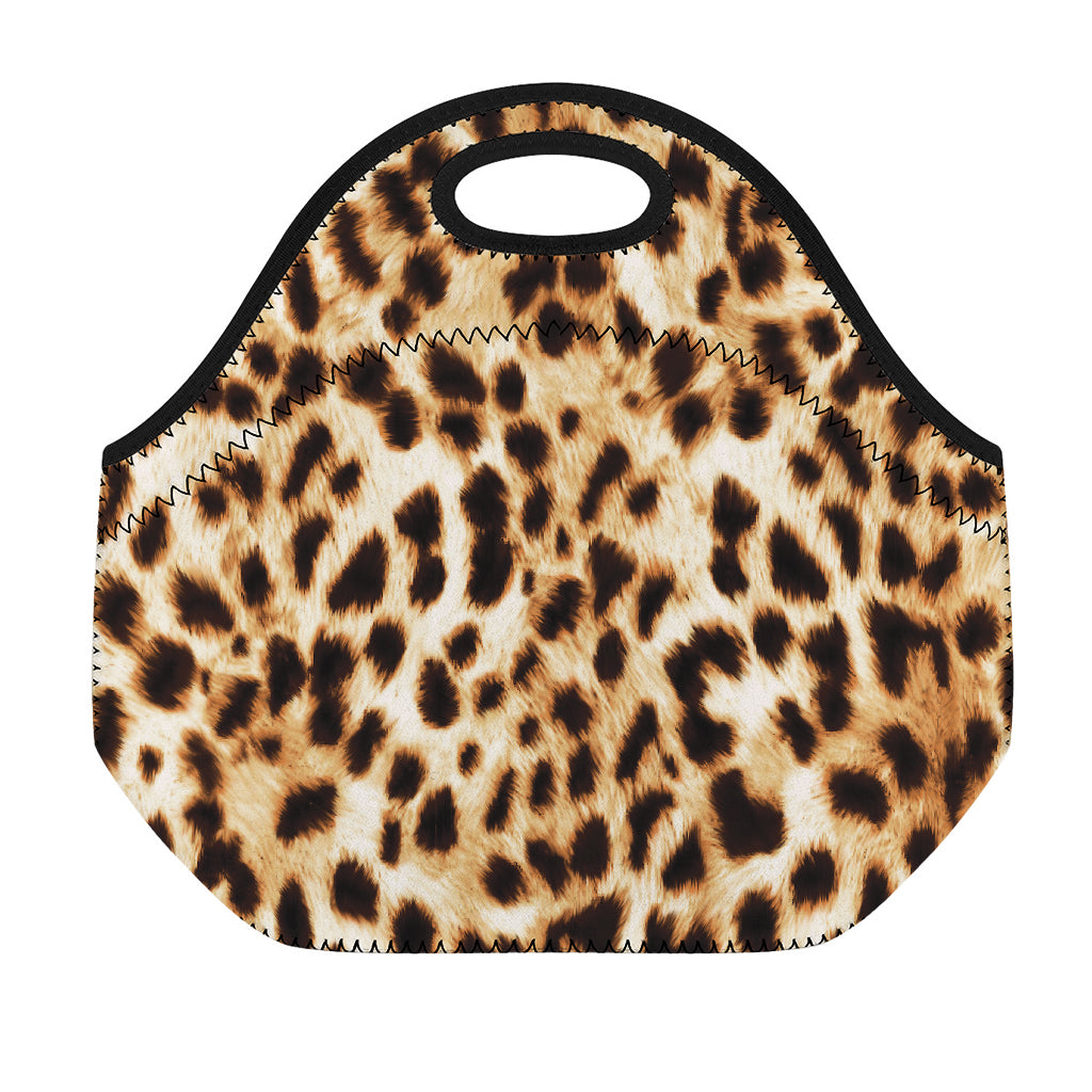 Cheetah Print Neoprene Lunch Bag