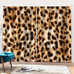 Cheetah Print Pencil Pleat Curtains