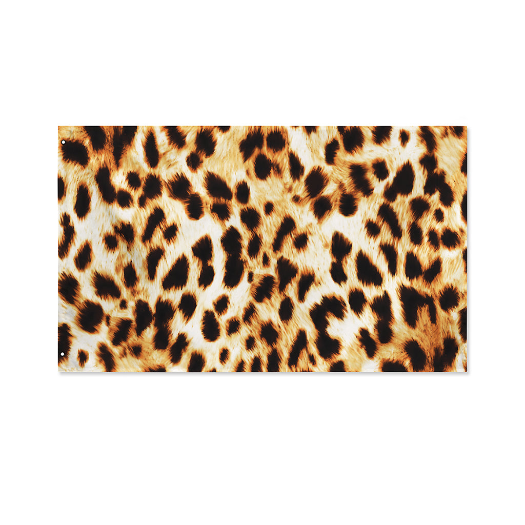 Cheetah Print Polyester Flag