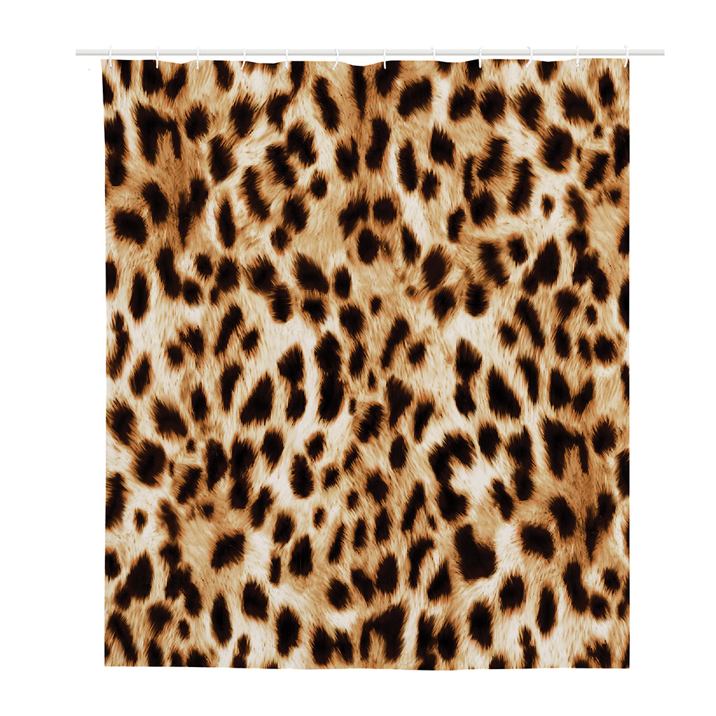 Cheetah Print Polyester Shower Curtain