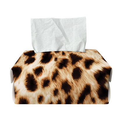 Cheetah Print Rectangle Tissue Box Cover